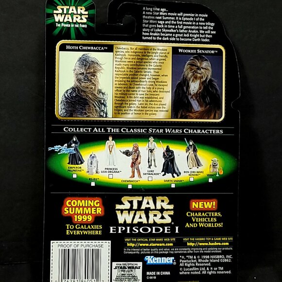 Star Wars Hoth Chewbacca The Power of the Force Episode 1 Action Figure NEW - Picture 4 of 5